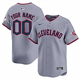 Men's Cleveland Guardians Active Player Custom Gray Alternate Limited Stitched Baseball Jersey,baseball caps,new era cap wholesale,wholesale hats